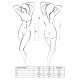Прозора сорочка бебі-дол Passion JANET CHEMISE S/M, white, трусики