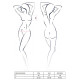 Комплект білизни Passion MELISSA BIKINI, black, ліф зі шнурівкою і трусики стрінги