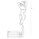Бодістокінг Passion BS014 red, комбінезон, велика сітка