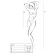 Бодістокінг Passion BS033 white, сукня-сітка на бретелях, прозора