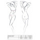 Напівпрозоре боді з вирізами Passion Exclusive Mirajane Body black XXL/XXXL, black