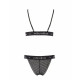Комплект білизни Passion Exclusive GLAMISS SET, black