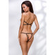 Портупея-боді зі стреп Passion Exclusive IVENA S/M, black