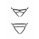 Трусики-стрінги зі стреп Passion Exclusive KELIS THONG S/M, black