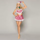 Новорічний еротичний костюм «Блискуча Шеллі» One Size Pink