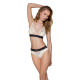 Трусики з широкою гумкою і мереживом Passion PS001 PANTIES, ecru
