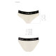 Трусики з широкою гумкою і мереживом Passion PS001 PANTIES, ecru
