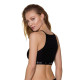 Спортивний топ з прозорою вставкою Passion PS006 TOP, black
