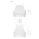 Спортивний топ з прозорою вставкою Passion PS006 TOP S, white