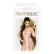 Комплект з прозорим пеньюаром та мініатюрними стрінгами Penthouse - Midnight Mirage Rose