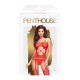 Бодістокінг з вирізом на животику Penthouse - Hot Nightfall Red