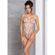 Еротичний боді з малюнком Passion LOVELIA BODY L/XL, white