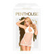 Комплект сорочка у стилі 60-х та трусики з доступом Penthouse - Libido Boost White