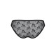 Трусики-сліпи з мереживною сіточкою Passion DINA THONG L/XL, black