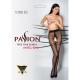 Колготки з відкритим доступом, контрастна подвійна резинка Passion TIOPEN 015 (20 den), black