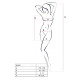 Бодістокінг-сукня з відкритими грудями Passion BS092 white