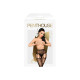 Колготки Penthouse No Excuses Black, відкритий доступ, імітація пояса для панчіх з підв’язками