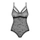 Мереживне боді з доступом Obsessive 818-TED-1 teddy S/M, чорне