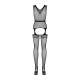 Бодістокінг Obsessive Bodystocking F217, елегантний силуетний малюнок, імітація панчіх