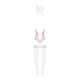 Еротичний костюм зайчика Obsessive Bunny suit 4 pcs costume pink L/XL, рожевий, топ з підв’язками