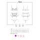 Еротичний костюм покоївки Obsessive Maidme set 5pcs, бюстгальтер, пояс з фартухом, панчохи