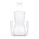 Еротичний костюм медсестри Obsessive Emergency dress S/M, white, сукня, стринги, рукавички, чепчик, стетоскоп