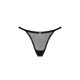 Прозорі стрінги із мереживом Obsessive Celia Noir thong XS/S