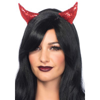 Диявольські ріжки з паєтками Leg Avenue Sequin devil horns