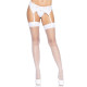 Панчохи-сітка для кріплення на пояс Leg Avenue Nylon Fishnet Thigh Highs One size, White