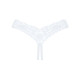 Мереживні танга Obsessive Heavenlly crotchless thong XL/2XL, з доступом