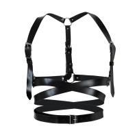 Шкіряна портупея Art of Sex - Melani Leather harness, Чорна