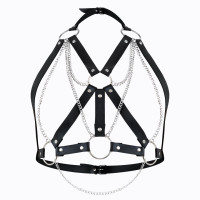 Портупея жіноча Art of Sex - Aiden Leather harness, Чорна