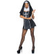 Костюм черниці Leg Avenue Naughty Nun, сукня, головний убір