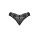 Мереживні стрінги Obsessive Donna Dream crotchless thong M/L Black, відкритий доступ