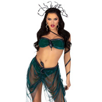 Еротичний костюм Медузи Горгони Leg Avenue Medusa Costume, топ, спідниця, нарукавники, прикраси