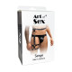 Чоловічі гартери з натуральної шкіри Art of Sex - Serge, колір Чорний