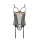 Корсет Passion MARINA CORSET, XXL/XXXL, beige, з відкритими чашками