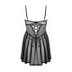 Еротичний комплект Obsessive Chemeris babydoll & thong XL/2XL, пеньюар та стрінги