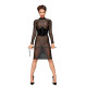 Сукня з мокрим ефектом Noir Handmade F182 Classic dress made of elastic tulle