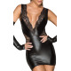 Сукня з мокрим ефектом Noir Handmade F212 Powerwetlook and lace minidress, L