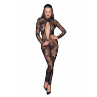 Сітчастий бодістокінг Noir Handmade F237 Long tulle overall, S