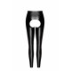 Легінси Noir Handmade F304 Taboo, XXL, black, під латекс, відкриті сідниці та промежина