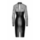 Сукня Noir Handmade F310 Sublime, 3XL, black, міді, мокрий ефект, верх — сітка, довгий рукав