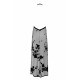 Сукня Noir Handmade F312 Divinity, L, black, прозора, до підлоги, відкрита спина, розріз збоку