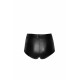 Шортики Noir Handmade F318 Wild, S, black, під латекс, крокодиловий принт, з доступом