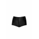Шортики Noir Handmade F318 Wild, M, black, під латекс, крокодиловий принт, з доступом