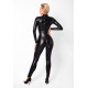 Комбінезон Noir Handmade F319 Caged, S, під латекс, довгий рукав, з доступом, кільце на поясі
