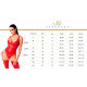 Топ Noir Handmade F324 Glam, S, black, халтер, на блискавці, вінілові вставки, комір-стійка