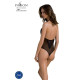 Боді Passion DROSERA BODY black, XXL/XXXL, високі вирізи, верх на зав’язках