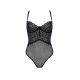 Боді Passion KERRIA BODY black, L/XL, з високими вирізами та верхом балконет